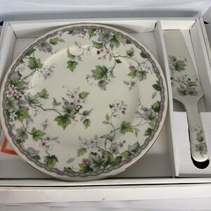 Andrea by Sadek "Cake Plate with Server Fine Porcelain China", Japan Wedding